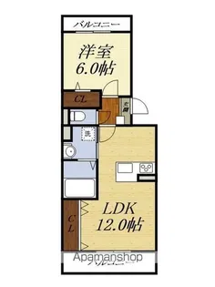 コッペル【3階】の間取り