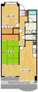 UCレジデンス小沢町【5階】の間取り