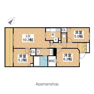 レジディア泉【13階】の間取り