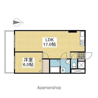 スミタスヴィレッジ空港通Ⅱ【201.号室】の間取り