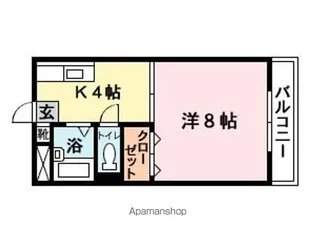 青葉建商ビル【401号室】の間取り