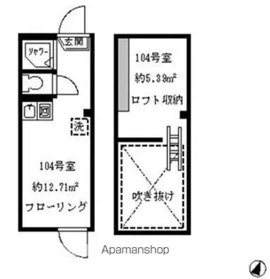 ソフィアロマンス【104号室】の間取り