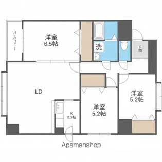宮の森シャルムいずみ【5階】の間取り