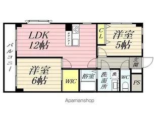 ペアパレス洋光台【2階】の間取り