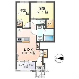ユニバース【1階】の間取り