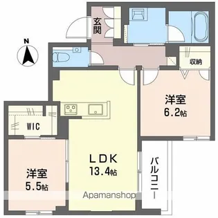 メゾン ボヌール【302号室】の間取り