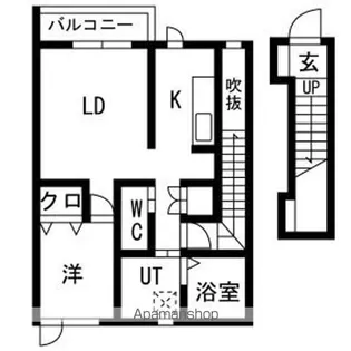 グリューンS【2階】の間取り