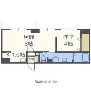 LEE厚別中央【8階】の間取り