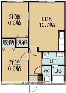 クリーンリバー七飯【103号室】の間取り