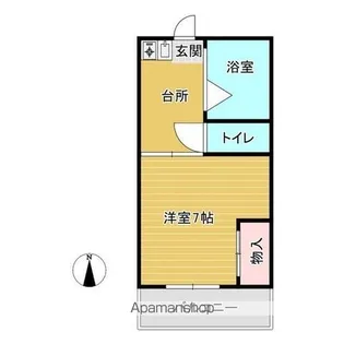 パークハウスコーワB【102号室】の間取り