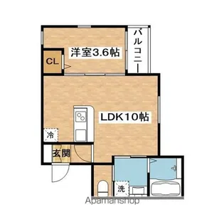 ボヌール千里丘【1階】の間取り