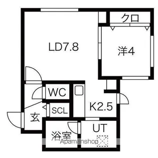 ULUCUS(ウルクス)【3階】の間取り