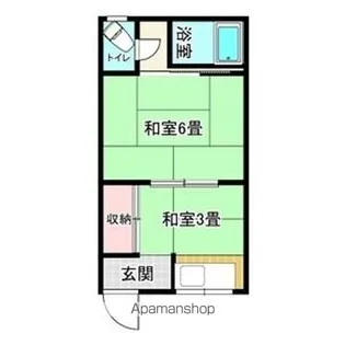 コーポ湊Ⅰ【205号室】の間取り