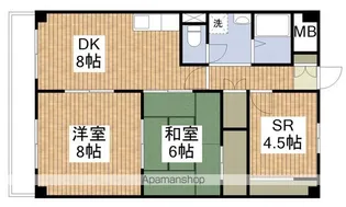 グリーンハイツ米山【507号室】の間取り
