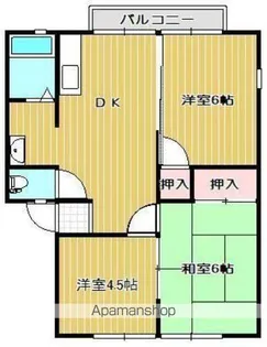 パナハイツドリーム坂出 D棟【2階】の間取り