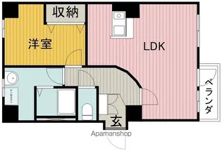 リーフジャルダンミラノ【5階】の間取り