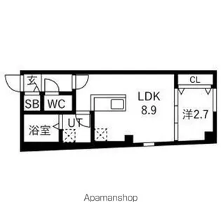 アヴァンセ一宮【1階】の間取り