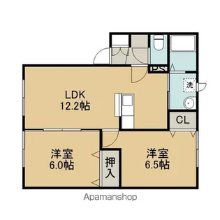 エルレガーデンⅠ【202号室】の間取り