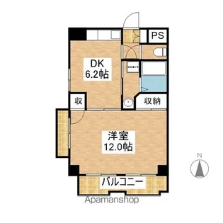 アンシャンテ川原【4階】の間取り