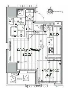 メイクスデザイン入谷Ⅱ【4階】の間取り