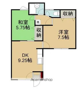 花園桧荘(ハナゾノヒノキソウ)【2階】の間取り