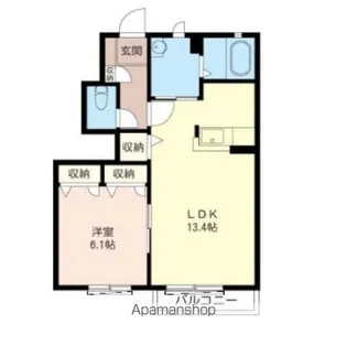 ステラリオーネ【A102号室】の間取り
