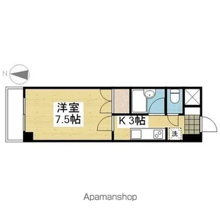 ベルメゾン久万ノ台【407.号室】の間取り