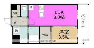 エスリードレジデンスザ・グラン大阪福島アクシス【2階】の間取り