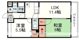 グランポワールⅡ【202号室】の間取り