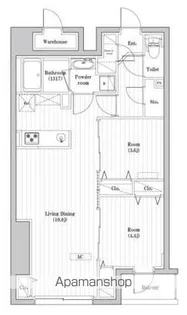 アーバンパーク志村坂上【308号室】の間取り
