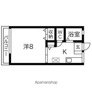 ヌーベル高松Ⅰ【1階】の間取り