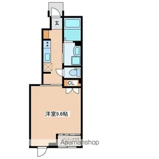 グランデール元町【102号室】の間取り