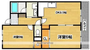 カワデンエミネンスハイツ【5階】の間取り