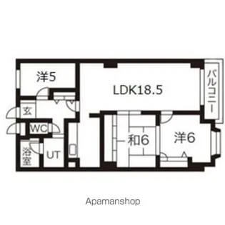 エスポアール円山【2階】の間取り