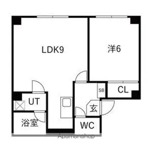 楡BLD【202号室】の間取り