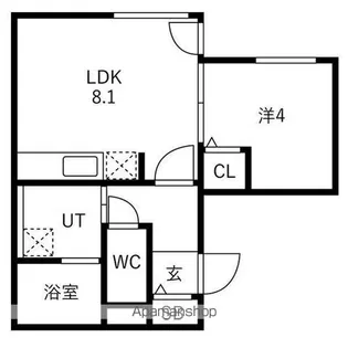 BLANTON’S【4階】の間取り