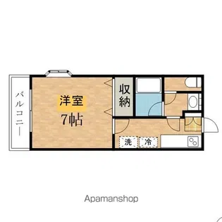 スカイゴールド【201号室】の間取り
