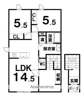 マロードV【203号室】の間取り