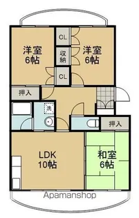 ポルタ草薙B【303号室】の間取り