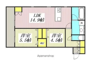 キルシュ ブリューテ 2【103号室】の間取り