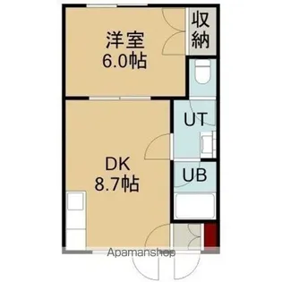 パレドール弐番館【203号室】の間取り