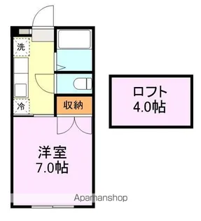 プリンスコート桜ヶ丘【103号室】の間取り