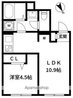東京都中野区南台4丁目【マンション】の間取り