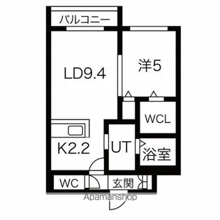 エレガント真々地【2階】の間取り