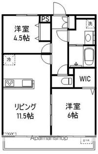 リコルテ緑が丘【1階】の間取り