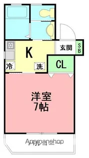 メゾンHIRO【201号室】の間取り