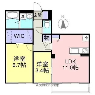 フェリアードⅡ【2階】の間取り