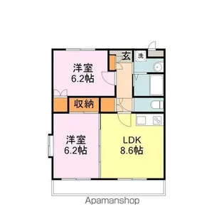 グランドールT【103号室】の間取り