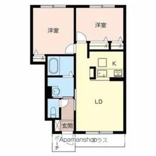 シャーメゾン美原【1階】の間取り