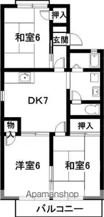 真鈴軒(まりんけん)【1階】の間取り